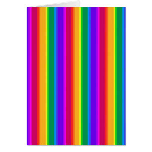 Cartão Bandas irregulares do arco-íris