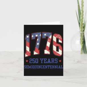 Cartão Bandeira 250 Anos 1776-2026 250º Aniversário de Na