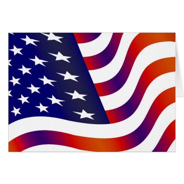 Cartão Bandeira Americana (Frente Horizontal)