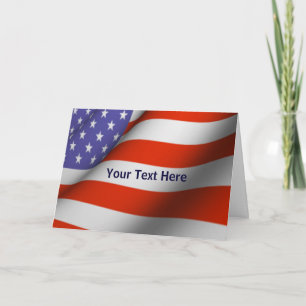 Cartão - bandeira americana