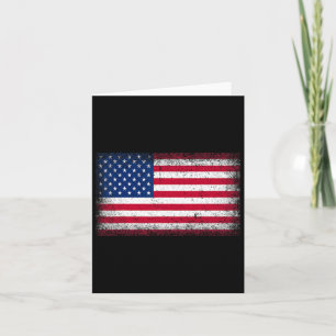 Cartão Bandeira Americana 4 De Julho Bandeira Americana