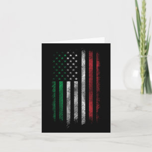 Cartão Bandeira Americana 4 De Julho Patriótico Italiano