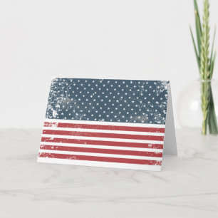 Cartão bandeira americana angustiada