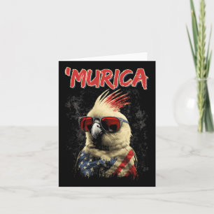 Cartão Bandeira Americana Atiel Bird Patriótica Legal 4 D