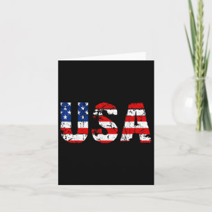 Cartão Bandeira Americana Bandeira Americana Patriótica N