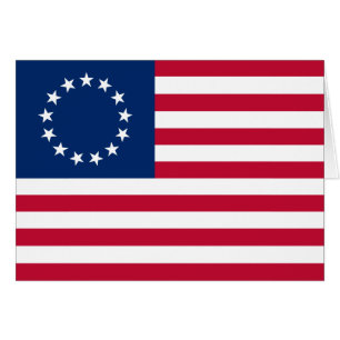 Cartão Bandeira Americana Betsy Ross