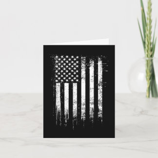 Cartão Bandeira Americana Branca de Bolso Patriótica 4 de