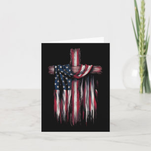 Cartão Bandeira Americana Citação Religiosa 4 De Julho Ch