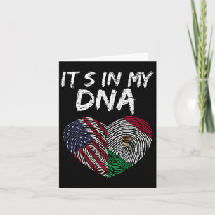 Cartão Bandeira Americana do Dna Usa Bandeira Mexicana Mé