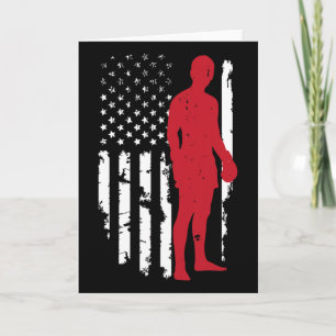 Cartão Bandeira Americana dos EUA Boxe Kickboxing Patriót