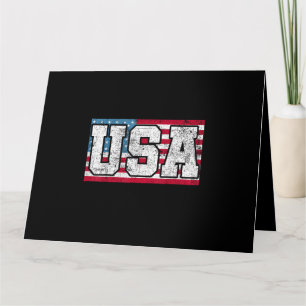Cartão Bandeira americana EUA dos EUA 4 de julho