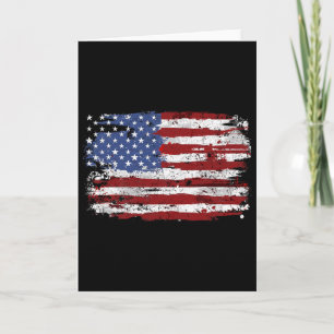 Cartão Bandeira Americana EUA Estados Unidos Da América U
