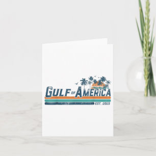 Cartão Bandeira Americana G.2025 Do Golfo De Eua