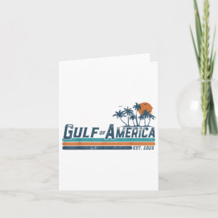 Cartão Bandeira Americana G.2025 Do Golfo De Eua