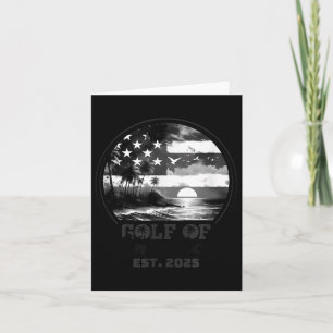 Cartão Bandeira Americana G.2025 Do Golfo De Eua