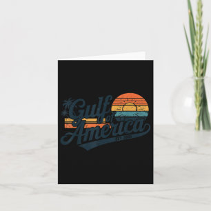 Cartão Bandeira Americana G.2025 Do Golfo De Eua