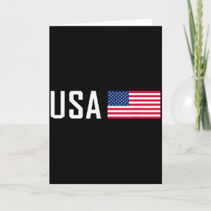 Cartão Bandeira Americana Legal Patriótica Homens Mulhere