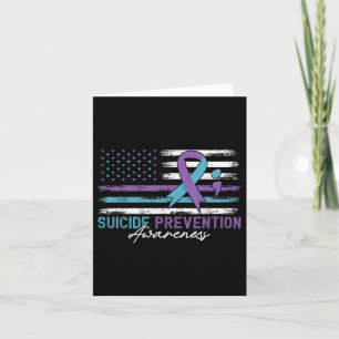 Cartão Bandeira Americana Lutam Sensibilização Para A Pre