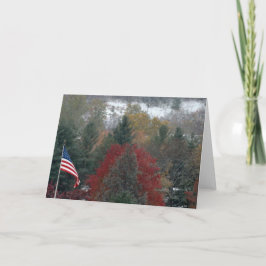 Cartão Bandeira Americana para sempre