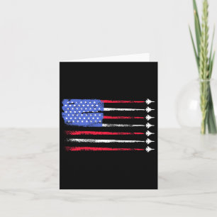 Cartão Bandeira Americana Patriótica Usa 4 De Julho Para 