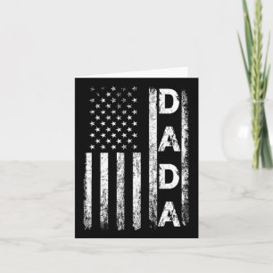 Cartão Bandeira Americana Retro Dia de os pais 4 De Julho