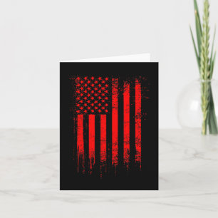 Cartão Bandeira Americana Vermelha do Bolso Patriota Afli