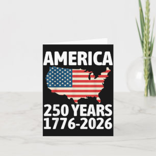 Cartão Bandeira Americana Vintage 250 Anos Patriótica 177