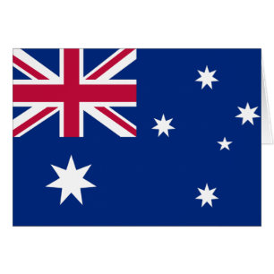 Cartão bandeira australiana