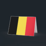 Cartão Bandeira belga<br><div class="desc">Esta design é constituída pela bandeira nacional da Bélgica (oficialmente o Reino da Bélgica), que é um país da Europa Ocidental. A Bélgica é delimitada pelos Países Baixos a norte, pela Alemanha a leste, pelo Luxemburgo a sudeste, pela França a sudoeste e pelo Mar do Norte a noroeste. A maior...</div>