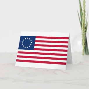 Cartão Bandeira Betsy Ross
