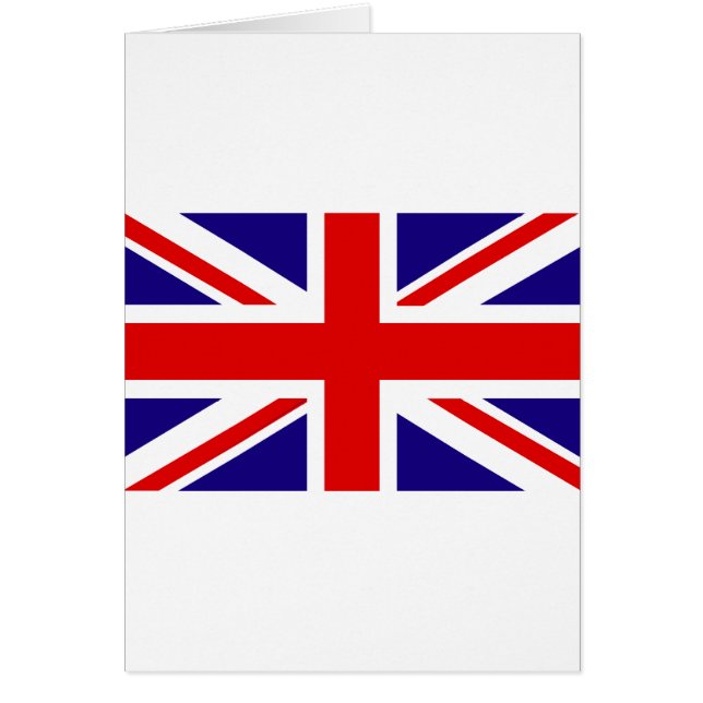 Cartão Bandeira BRITÂNICA (Frente)