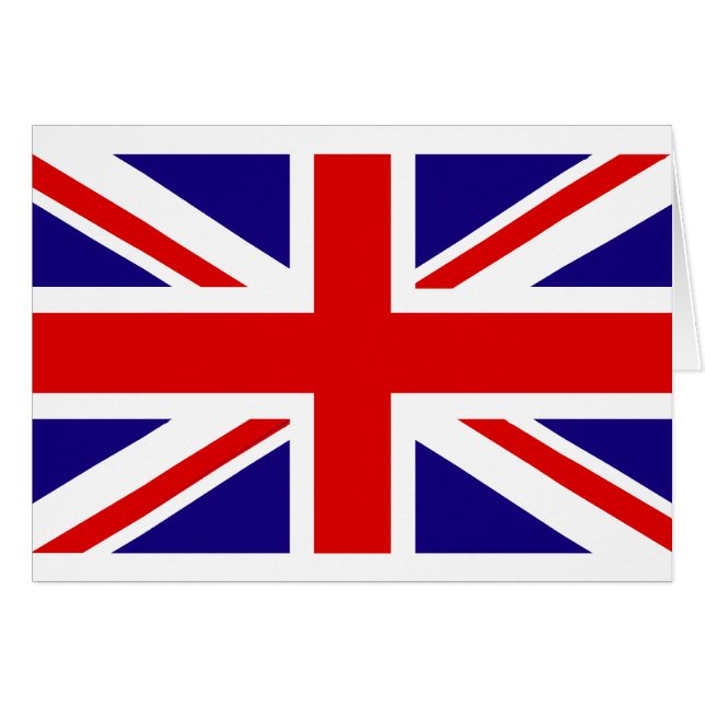 Cartão Bandeira BRITÂNICA (Frente Horizontal)