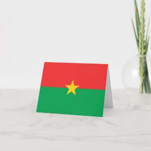 Cartão Bandeira Burkina Faso