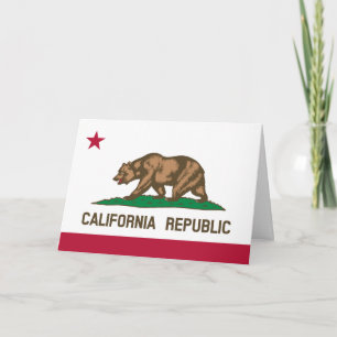 Cartão Bandeira Californiana, Bandeira da Califórnia