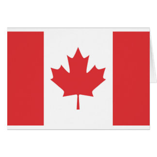 Cartão Bandeira canadense