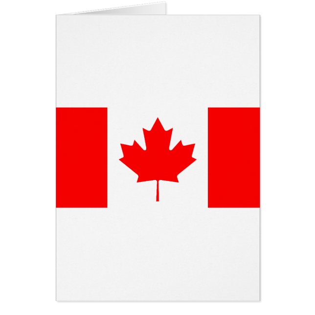 Cartão Bandeira Canadense (Frente)