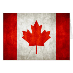 Cartão Bandeira canadense
