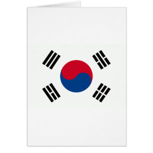 Cartão Bandeira coreana sul