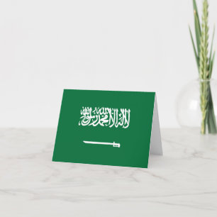 Cartão Bandeira da Arábia Saudita