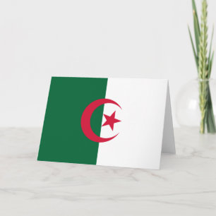 Cartão Bandeira da Argélia