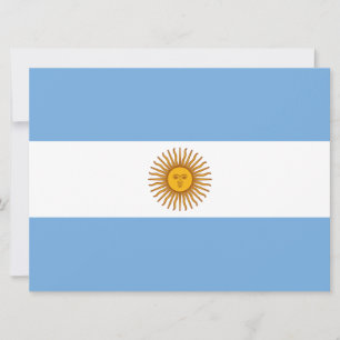 Cartão Bandeira da Argentina