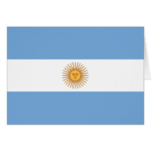 Cartão Bandeira da Argentina