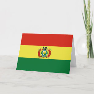 Cartão Bandeira da Bolívia