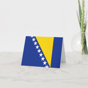 Cartão Bandeira da Bósnia-Herzegovina