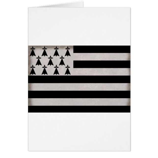 Cartão Bandeira da Bretanha (Frente)