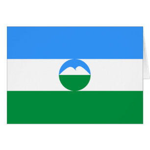 Cartão Bandeira da Cabardino-Balcária