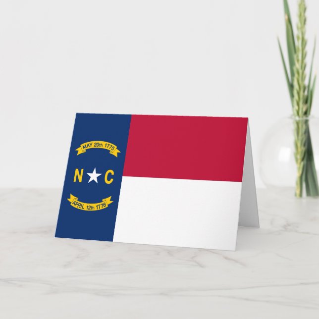 Cartão Bandeira da Carolina do Norte (Frente)