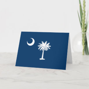Cartão Bandeira da Carolina do Sul