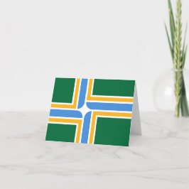 Cartão Bandeira da cidade de Portland