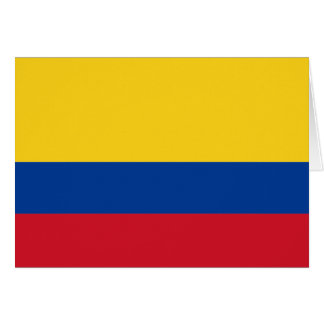 Cartão Bandeira da Colômbia
